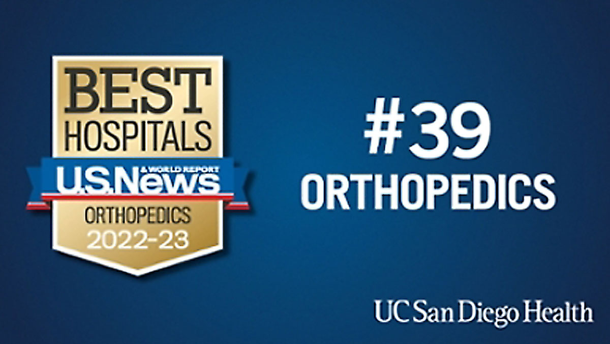 Orthopaedic Surgery Ranked Number 39
